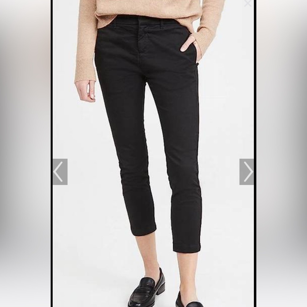 Nili Lotan Tel Aviv Black Ankle Cropped pants